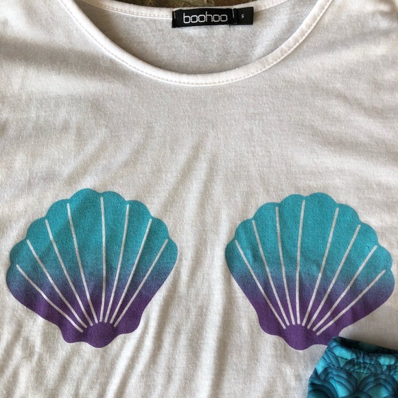 -SOLD-BOOHOO mermaid pj set - Picture 2 of 6